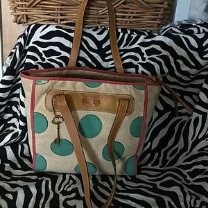 Fossil handbag!! With key! Used but still alot of